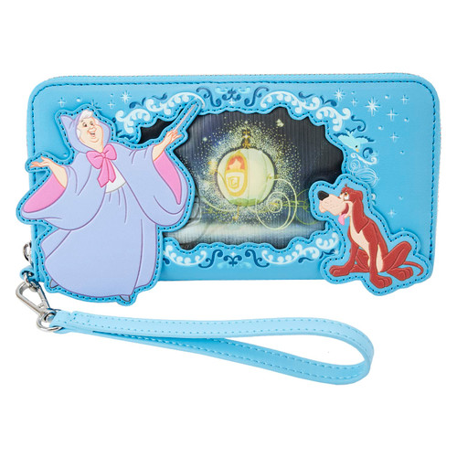 Loungefly Disney Cinderella Lenticular Princess Series Zip Around Wristlet Wallet Loungefly Disney Cinderella Lenticular Princess Series Zip Around Wristlet Wallet