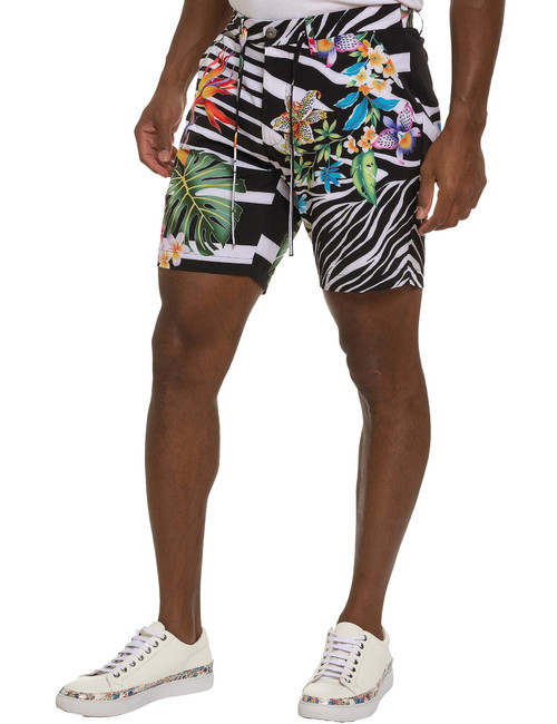 Robert Graham Men's The Ace Beach-to-Bar Short, Multi, 38