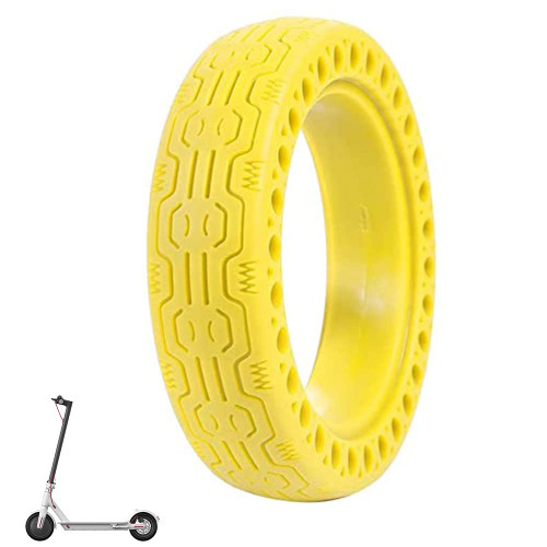 GYL Solid Tire Replacement for Electric Scooter Xiaomi m365 / gotrax gxl V2, 8.5 inches Scooter Wheel's Replacement Explosion-Proof Colorful Solid Tire (Yellow)