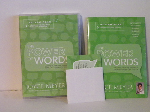 Joyce Meyer The Power of Words Action Plan: 4 Teachings on CD & DVD Workbook & Scripture Cards