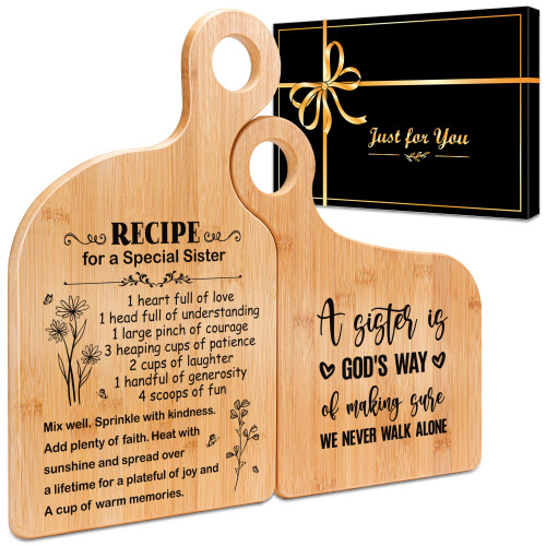 Sister Birthday Gifts from Sister, Best Friendship Gifts for Women, Sister Cutting Boards, BFF Gifts, Best Friends Gifts for Her, Sister in Law, Soul Sister, Unbiological Sister Gifts for Women