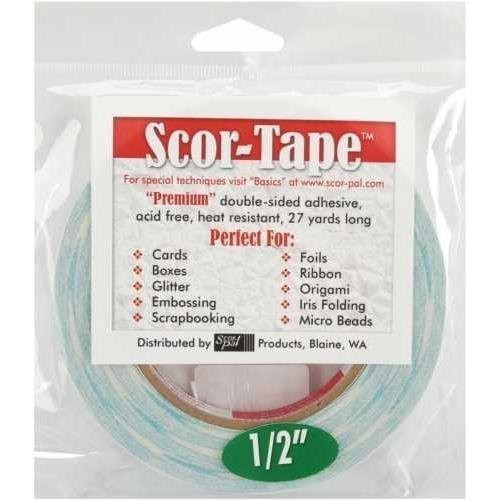 Scor-Tape 1/2" X 27yds (2 Rolls)