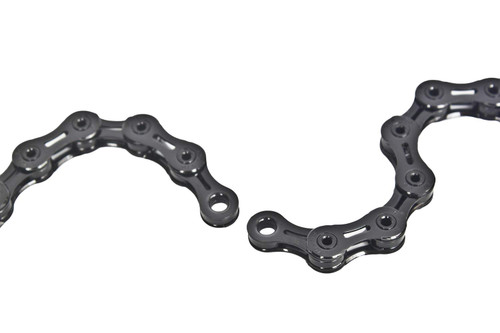 SwishTi PYC X11SL 11 Speed Road MTB Bicycle Bike Chains Hollow-Pin Ultralight DLC 116-Links for Shimano/Sram/KMC use (Black)