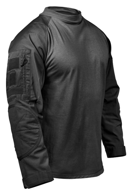 Rothco Tactical Airsoft Combat Shirt, Black, Small