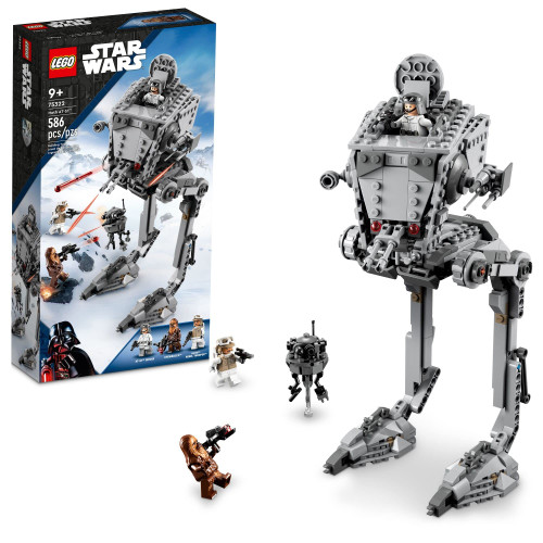LEGO Star Wars Hoth at-ST Walker 75322 Building Toy for Kids with Chewbacca Minifigure and Droid Figure, The Empire Strikes Back Model LEGO Star Wars Hoth at-ST Walker 75322 Building Toy for Kids with Chewbacca Minifigure and Droid Figure, The Empire Strikes Back Model