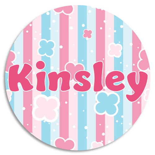 Kinsley - 100 Pack Circle Stickers 3 Inch Name Tag Water Bottle School Supplies