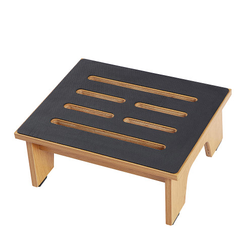 Goductyle One Step Stools for Adults 6.5in with Non-Slip Rubber Stepping Surface, Indoor/Outdoor Wooden Step Stools, 550lbs Carrying Capacity, Suitable for Kitchen, Bathroom, Bedside Support
