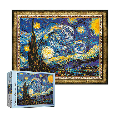 [Puzzlelife] 500 Piece Jigsaw Puzzles "Starry Night"