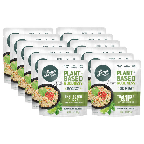 Loma Linda - Plant-Based Complete Meal Solution Packets (Thai Green Curry (10 oz.), 12 Pack)