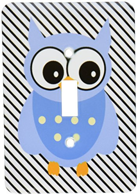 3dRose LLC lsp_100448_1 Big Blue Owl For Kids Single Toggle Switch 3dRose LLC lsp_100448_1 Big Blue Owl For Kids Single Toggle Switch