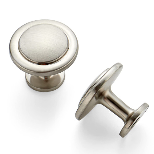 Ravinte 45 Pack Brushed Nickel Cabinet Pulls 1-1/4 inch Kitchen Cabinet Knobs Drawer Knobs Dresser Knobs Drawer Pulls Cabinet Door Knobs Dresser Drawer Handles Knobs for Dresser Drawers
