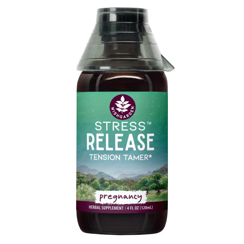 WishGarden Herbs Stress Release for Pregnancy - Natural Herbal Stress Relief Supplement with Lemon Balm & Passionflower, Adrenal Support for Pregnancy and Postpartum Promotes Relaxation and Calm, 4oz