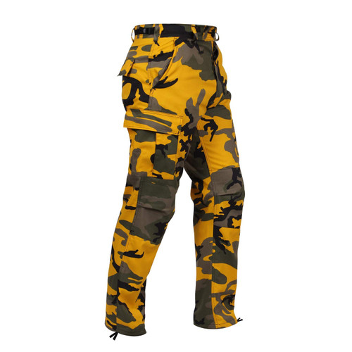 Rothco Bdu Pant, Stinger Yellow Camo, X-Large