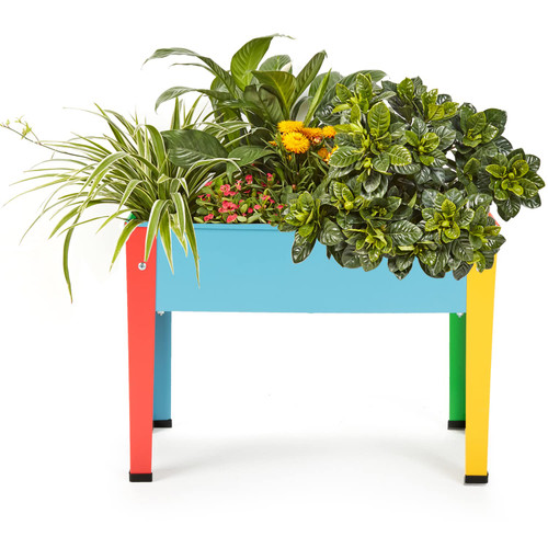 ProGard Raised Garden Bed, Garden Raised Planter Box with Legs, Galvanized Garden Planter for Herbs and Vegetables (Multi-Colored)