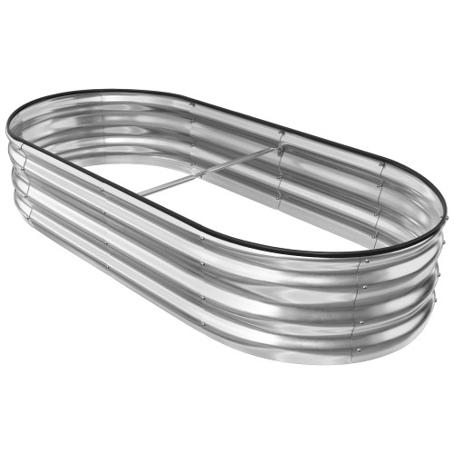 ENJOYBASICS Raised Garden Bed Kit, Galvanized Raised Planter 5x2.25x1 ft Box Outdoor for Vegetables, Large Bottomless Metal Raised Bed for Herb, Growing Fruits, Flower ENJOYBASICS Raised Garden Bed Kit, Galvanized Raised Planter 5x2.25x1 ft Box Outdoor for Vegetables, Large Bottomless Metal Raised Bed for Herb, Growing Fruits, Flower