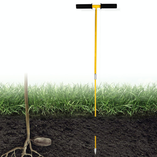 FEBTECH - Metal Soil Probe Rod - Insulated Septic Tank Probe - 36-Inch Long Overall, 3/8" Septic Tank Finder Probing Rod,Septic Tank Locator Tool For Gardening, Agriculture, Septic Systems