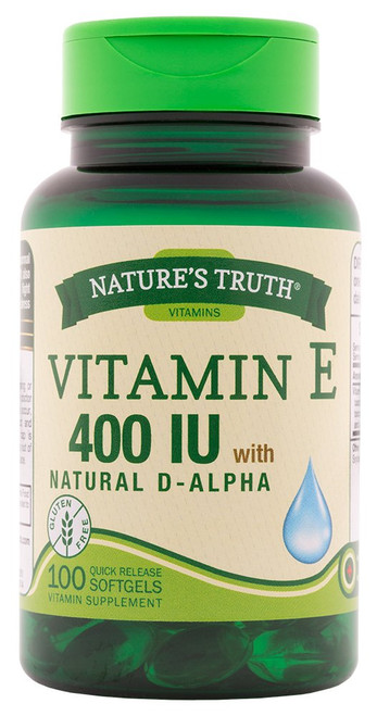 Nature's Truth Vitamin E 400 Complex with Natural D-Alpha, 100 Count (Pack of 3)
