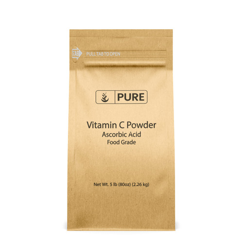PURE ORIGINAL INGREDIENTS Vitamin C Powder (5 lb) Ascorbic Acid, Non GMO, Dietary Supplement PURE ORIGINAL INGREDIENTS Vitamin C Powder (5 lb) Ascorbic Acid, Non GMO, Dietary Supplement