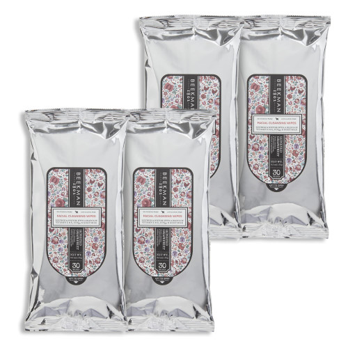 Beekman 1802 Face & Body Wipes, Honeyed Grapefruit - Scented - 30 Count, Pack of 4 - Cleanses - With Goat Milk, Aloe & Vitamin E - Alcohol Free, Biodegradable - Good for Sensitive Skin - Cruelty Free