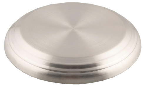 Communion Ware Stainless Steel Premium Communion Bread Plate Base for Churches Communion Supplies (Silver Matte)