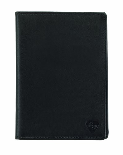 Lewis N. Clark Rfid Leather Passport Wallet, Black, One Size