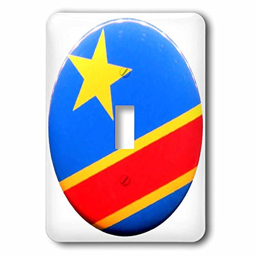 3dRose lsp_80939_1 Photo Of Congo Flag Button Single Toggle Switch
