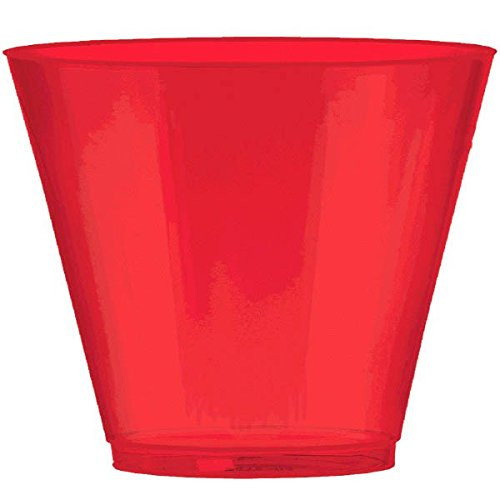 Apple Red Plastic Cup Big Party Pack, 9 Oz., 72 Ct.