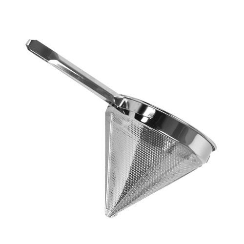 Thunder Group SLKCP008 China Cap Strainer, 8" Dia., 2 Quart, coarse mesh, Pointed, 18/8 Stainless Steel