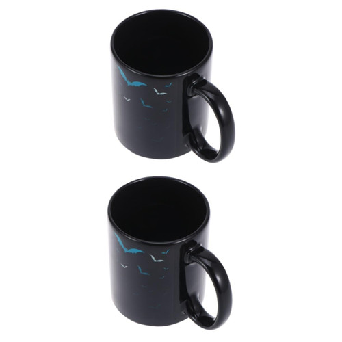 Abaodam Halloween Mugs 2 pcs Halloween mugs tea mugs heat mug ceramic mugs ceramic coffee cups porcelain coffee mugs creative coffee mugs porcelain cup personality