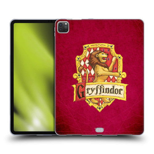 Head Case Designs Officially Licensed Harry Potter Gryffindor Crest Sorcerer's Stone I Soft Gel Case Compatible with Apple iPad Pro 12.9 2020/2021/2022