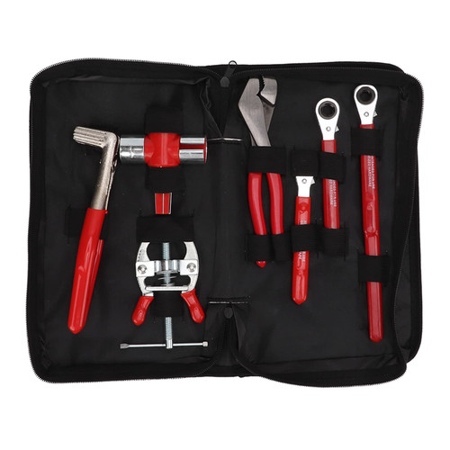 Battery Service Tool Kit 7pcs Steel Battery Terminal Pliers Battery Terminal Wrench Battery Terminal Brush Battery Terminal Spreader Battery Terminal Puller for Maintenance