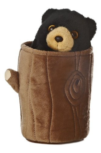 Aurora World Pop Up Black Bear 11" Plush Puppet