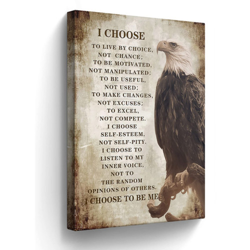 Motivational Canvas Wall Art Christian Bald Eagle Pictures Wall Decor Inspirational Quotes Painting Wall Art for Office Bedroom Living Room Prints Artwork Framed 16"x24"