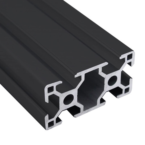 3060 Aluminum Extrusion T Slot 800mm Long Black 1 Pack, Extruded Aluminum Profile 30 Series European Standard Anodized Linear Rail for 3D Printer Parts and CNC DIY 30 x 60 31.5" 1Pcs (Kwweeoo)