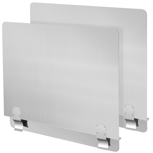 2 Packs Stainless Steel Fryer Splash Guard Commercial Splatter Guard Side Stove Splash Guard for Stop Oil from Splattering (20-1/2" W x 13.5" H)