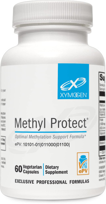 XYMOGEN Methyl Protect - Optimal Methylation Formula with Methyl Folate, Vitamin B12 (Methylcobalamin b12), Riboflavin + B6 Vitamins - Cognitive, Homocysteine + Heart Health Supplements (60 Capsules) XYMOGEN Methyl Protect - Optimal Methylation Formula with Methyl Folate, Vitamin B12 (Methylcobalamin b12), Riboflavin + B6 Vitamins - Cognitive, Homocysteine + Heart Health Supplements (60 Capsules)