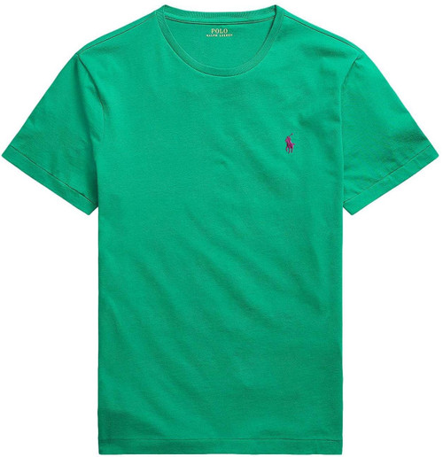 POLO RALPH LAUREN Mens Crew Neck T-Shirt (L, ScrubGreen)