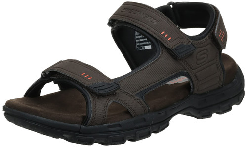 Skechers Men's GARVER-Louden Fisherman Sandal, Brown, 8 Wide US