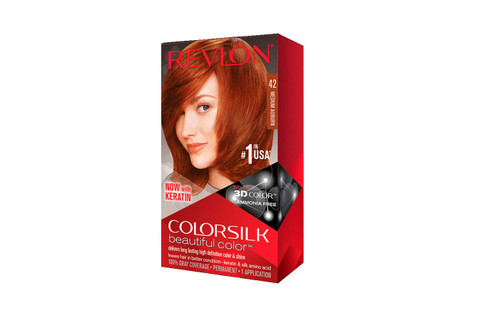 Revlon Colorsilk Beautiful Haircolor Ammonia-free Permanent Haircolor, (#42 Medium Auburn), 1 Count (Pack of 12)