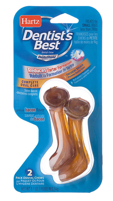 Hartz Dentist's Best Bacon Flavored Dental Care Dog Chews - 2 Pack