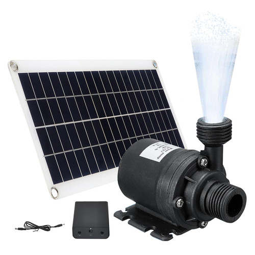 Fountain Pumps, Solar Water Pump Kit 50w Quiet Solar Fountain Pump High Efficiency Solar Powered Submersible Pump with Solar Panel for Pond Fish Pond Garden