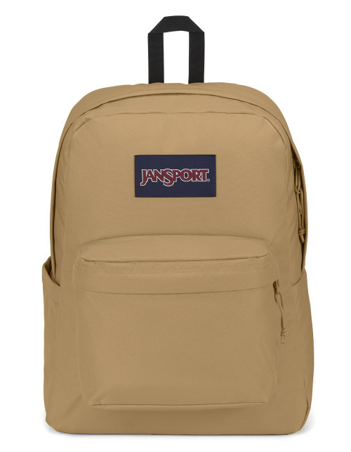 JanSport Superbreak Plus Backpack - Work, Travel, or Laptop Bookbag with Water Bottle Pocket, Coconut