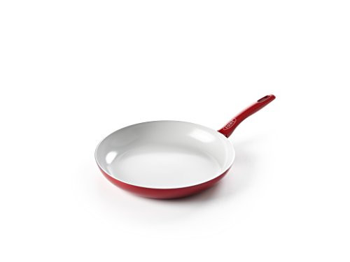 Food-E CC001164-001 Open Frypan, 12", Red