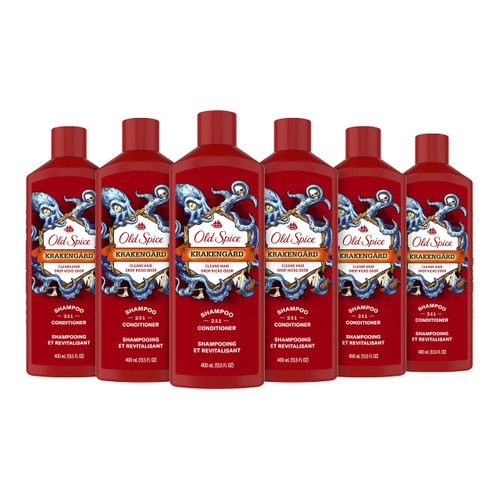 Old Spice Krakengard 2in1 Shampoo and Conditioner for Men, 13.5 fl oz (pack of 6) Old Spice Krakengard 2in1 Shampoo and Conditioner for Men, 13.5 fl oz (pack of 6)