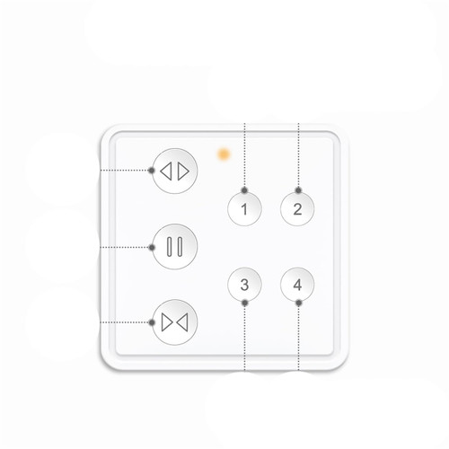 ZMIN US Tuya Smart RF WiFi Curtain Switch for Electric Motor Blind Roller Shutter Google Home Alexa Voice Control 4 Channel RF Remote