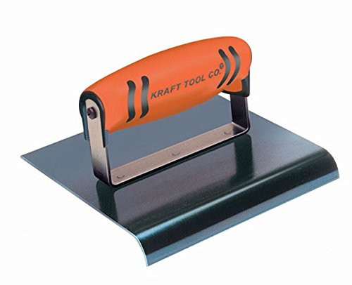 Kraft Tool CF574PF 1/2-Inch Radius Blue Steel Hand Edger with ProForm Handle, 6 x 4-Inch