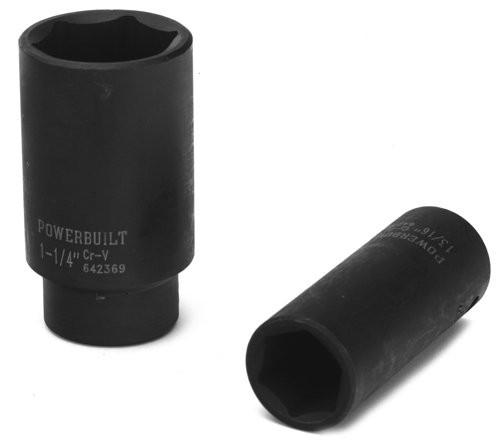 Powerbuilt 642369 1/2-Inch Drive 1-1/4-Inch SAE Deep Impact Socket