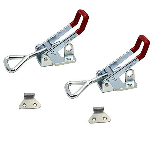 Adjustable Toggle Clamp, 2Pack 660lbs Holding Capacity Heavy Duty 4003 Style Toggle Latch Hasp Clamp