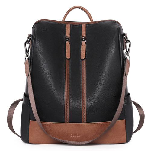 CLUCI Womens Backpack Leather Fashion Travel Casual College Work Backpack Detachable Ladies Covertible Shoulder Bag