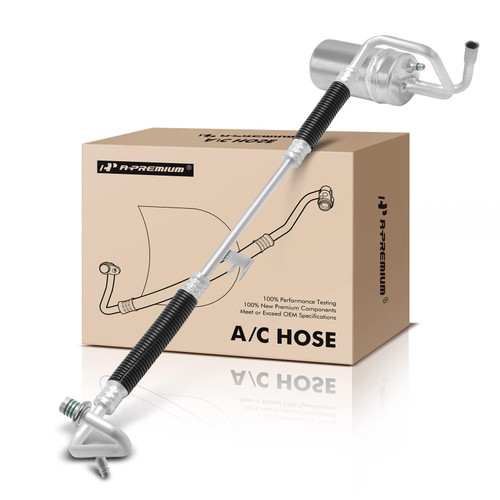 A-Premium A/C Accumulator with Hose Assembly Compatible with Ford Taurus 2000-2001 & Mercury Sable 2000-2001, 3.0L Replace# XF1Z19C836AA
